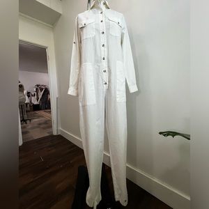 Vintage White Banana Republic Jumpsuit